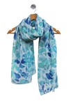 BURST SCARF - blue mix